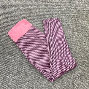 Pink and black cinched leggings (2772)